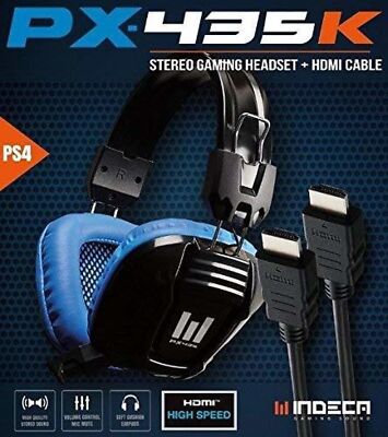 Indeca PX-435K Cuffie da Gaming + cavo HDMI - Playstation 4