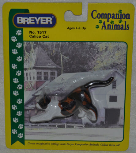 Breyer~Calico Stretching Cat~Kitty~2000-2004~Companion Animal~#1517~New