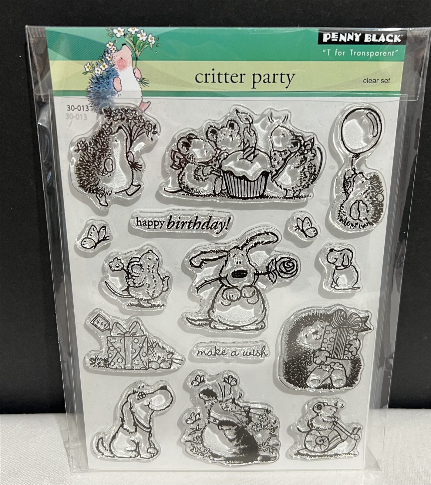 Penny Black Chalkboard Birthday Decorative Stamp
