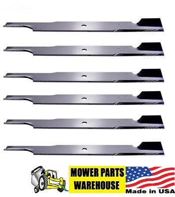 6 BLADES 61'' CUT FITS FERRIS 1521227 5101756 SCAG 481708 482879  BAD BOY GRAVELY