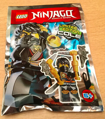 FIGURINE LEGO MINIFIGURE POLYBAG NINJAGO FOIL 891611 COLE NINJA NOIR VERSION 2