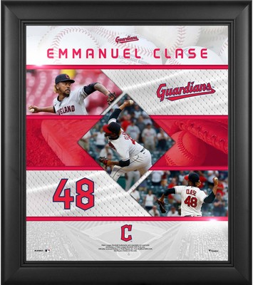 Emmanuel Clase Cleveland Guardians Framed 15'' x 17'' Stitched Stars Collage