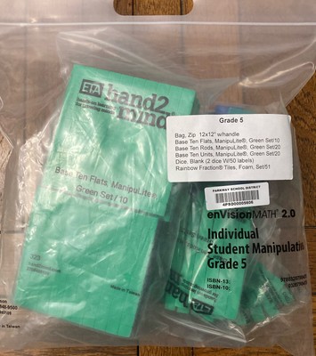 EnVision Math Grade 5 Individual Student Manipulatives - NEW