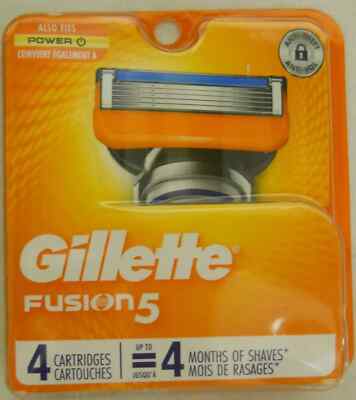 Gillette Fusion 5 Refill  Cartridges 4 Count