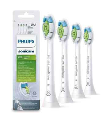 White W2 DiamondClean Replacement Toothbrush Heads for Philips Sonicare 4-pack