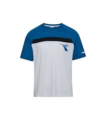 t-shirt DIADORA cotone 100% organico maglietta UOMO girocollo REGULAR FIT logo