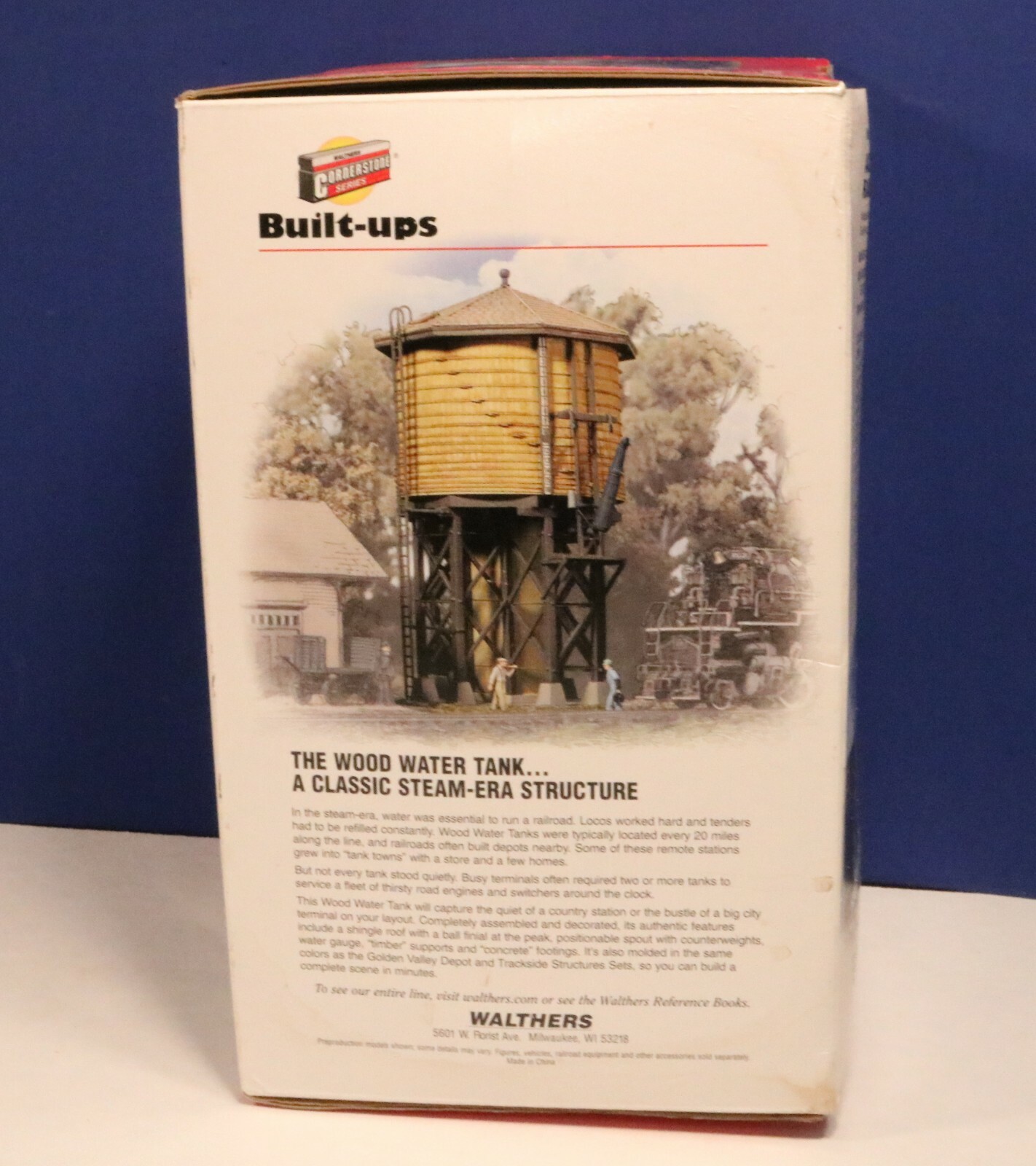 Walthers Cornerstone HO Scale Built-Up WOOD WATER TANK 933-2813