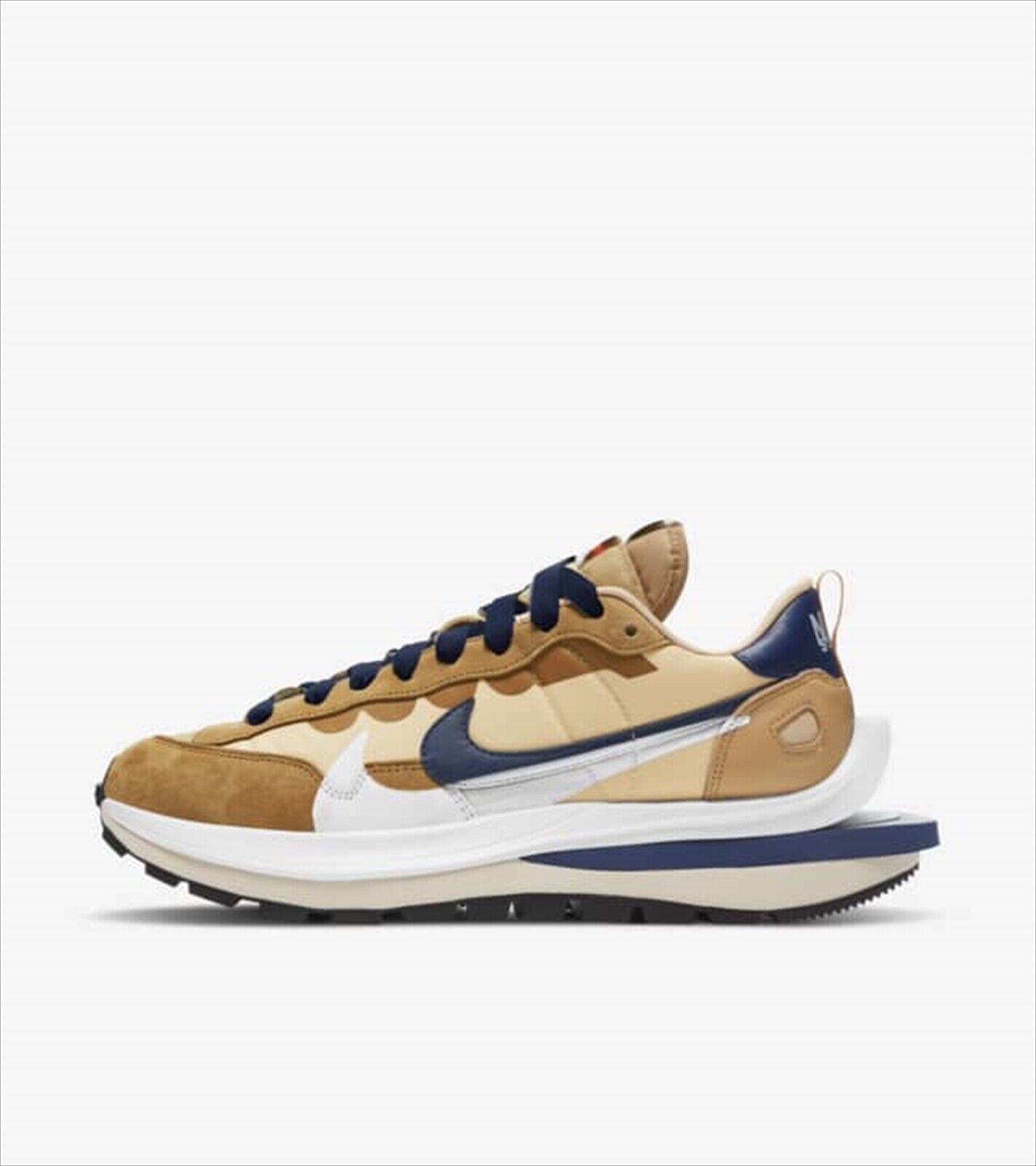 

Sacai × Мужские кроссовки Nike Vapor Waffle Sesame And Blue Void DD1875-200 US6-12, Коричневый, Nike VaporWaffle