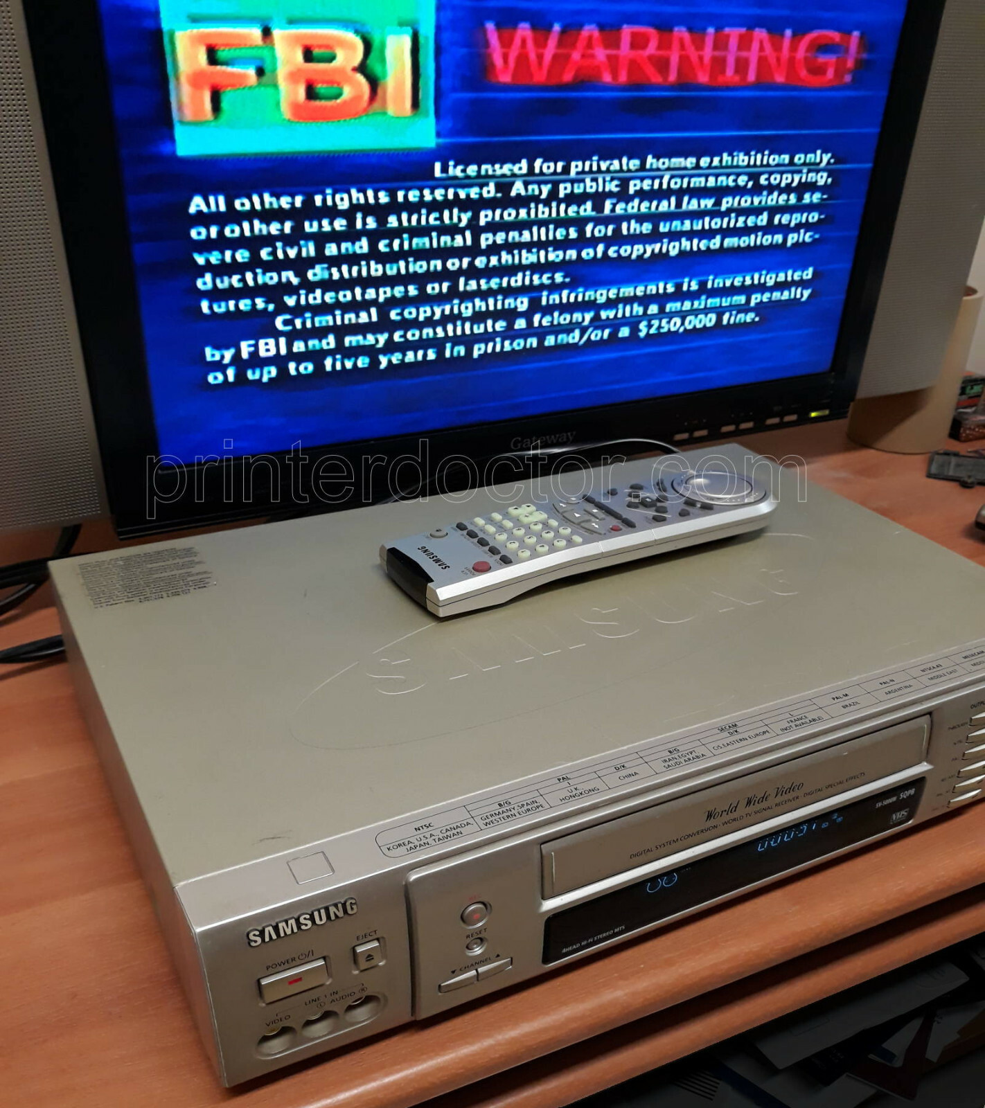 SAMSUNG SV-5000W World Wide Video VHS VCR PAL, SECAM, NTSC converter tested ME SAMSUNG SV-5000W World Wide Video VHS VCR PAL, SECAM, NTSC converter tested ME