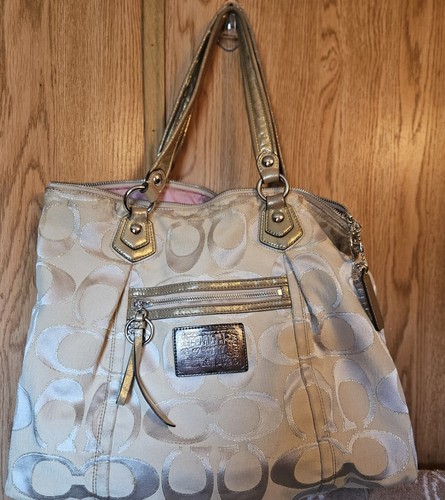 COACH Poppy バッグ ネイビー/ゴールド $_12.JPG?set_id=880000500F