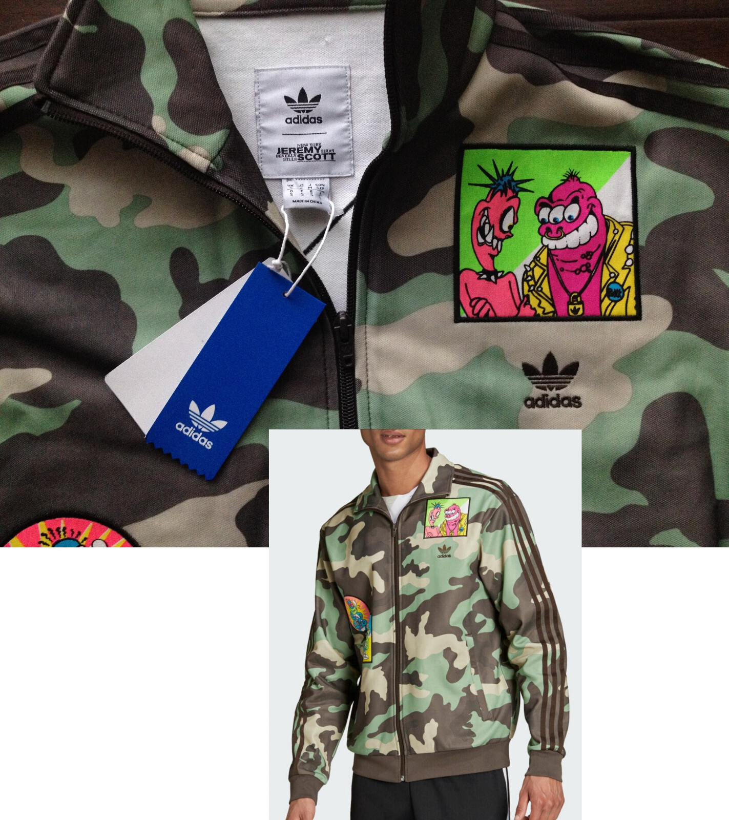 adidas Jeremy Scott カモフラ迷彩 セットアップ アディダス 正規 adidas Jeremy アディダス セットアップ カモフラ迷彩