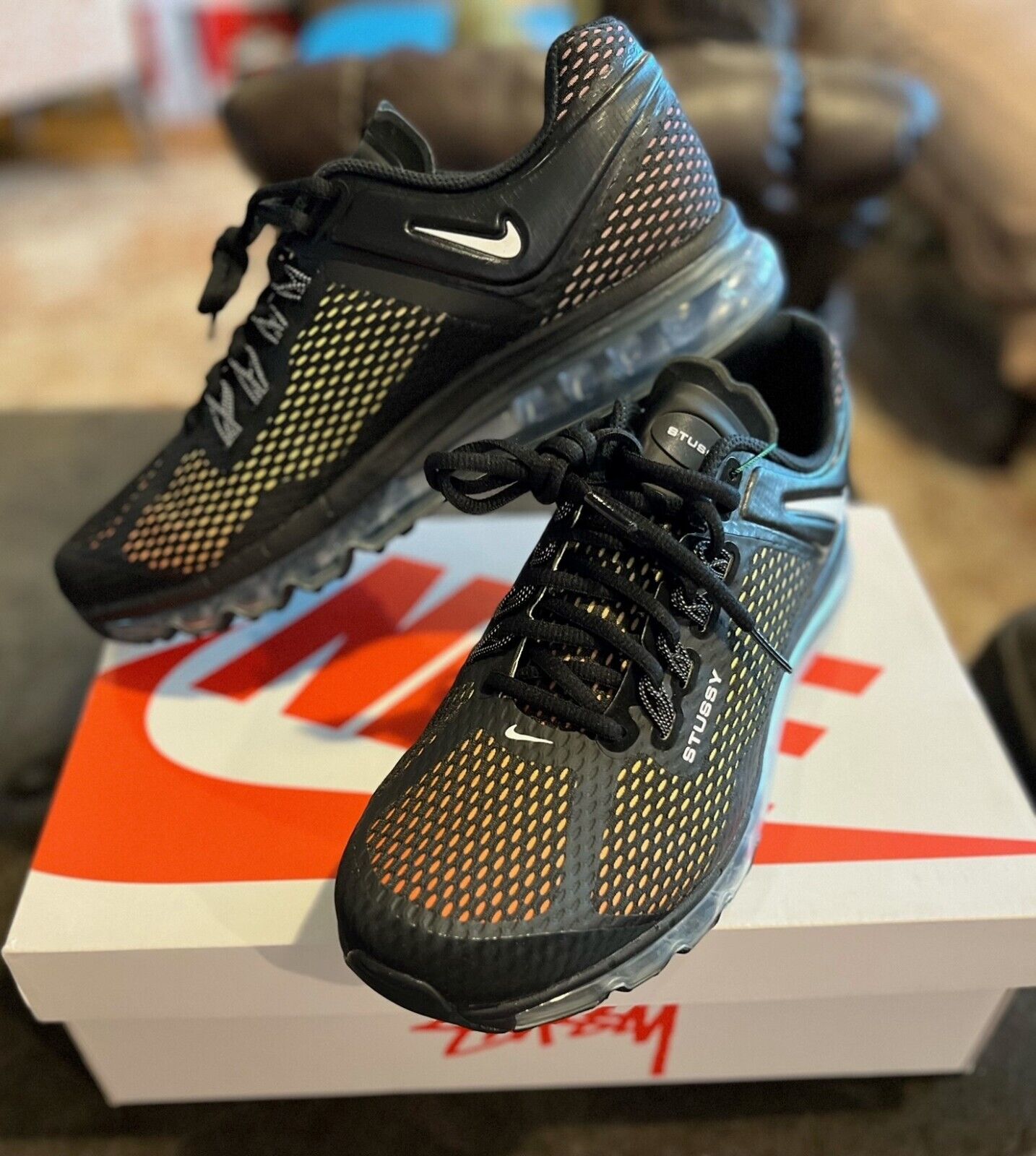 Brand New in Box Nike Air Max 2013 x Stussy Black size 10.5M Brand New in Box Nike Air Max 2013 x Stussy Black size 10.5M