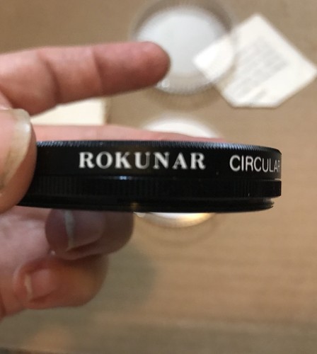 Rokunar 55mm Circular Polarizer Filter Japan Case and Original Box