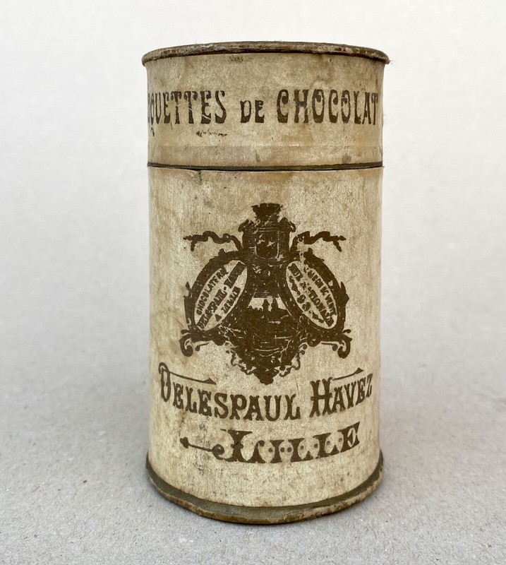Boite Croquettes Au Chocolat Delespaul-Havez Ã  Lille / 1900