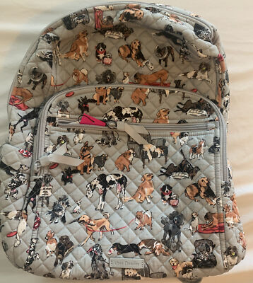 Vera Bradley Best In Show 2020 Puppy Dog Print Large campus Backpack New Exact