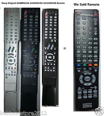 SHARP GA600WJSA GA362WJSA GA416WJSB for LC-32HT2U LC-32HT3U LC-37HT3U LC-42D64U