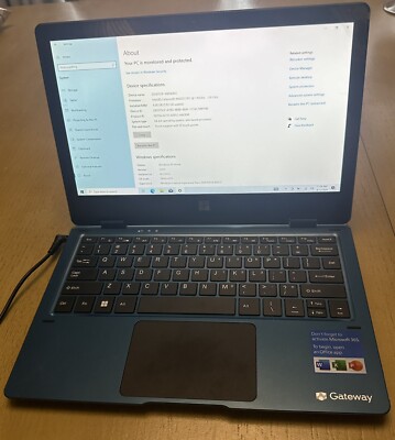 Gateway GWTC116-2 11.6'' Touchscreen (64GB eMMC, Intel Celeron N4020, 1.1GHz, 4GB