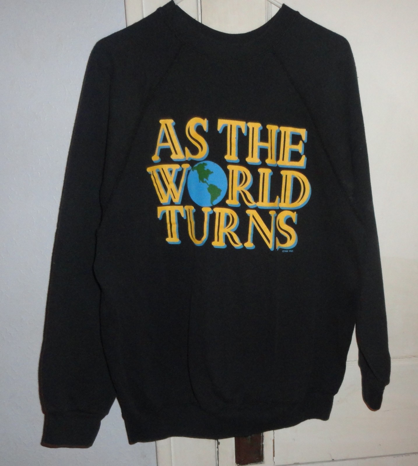 Vintage As the World Turns Sweatshirt P&G 1982 Size XL Classic Soap Opera