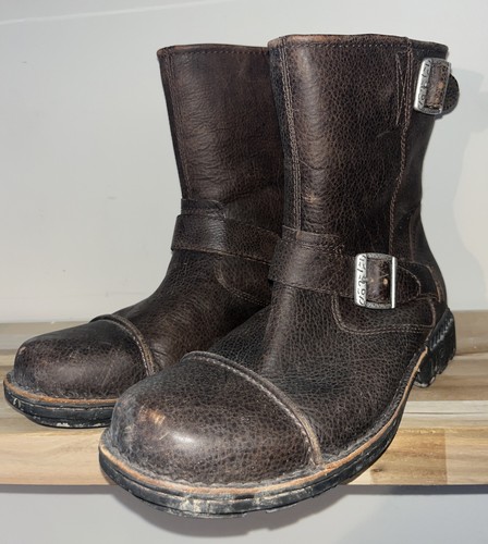 Brown Distressed Leather