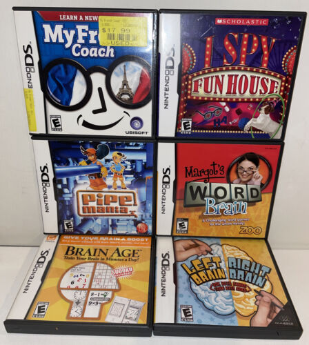Nintendo DS 6 Educational Games Lot-All Complete With Manual Tested And Clean Nintendo DS 6 Educational Games Lot-All Complete With Manual Tested And Clean