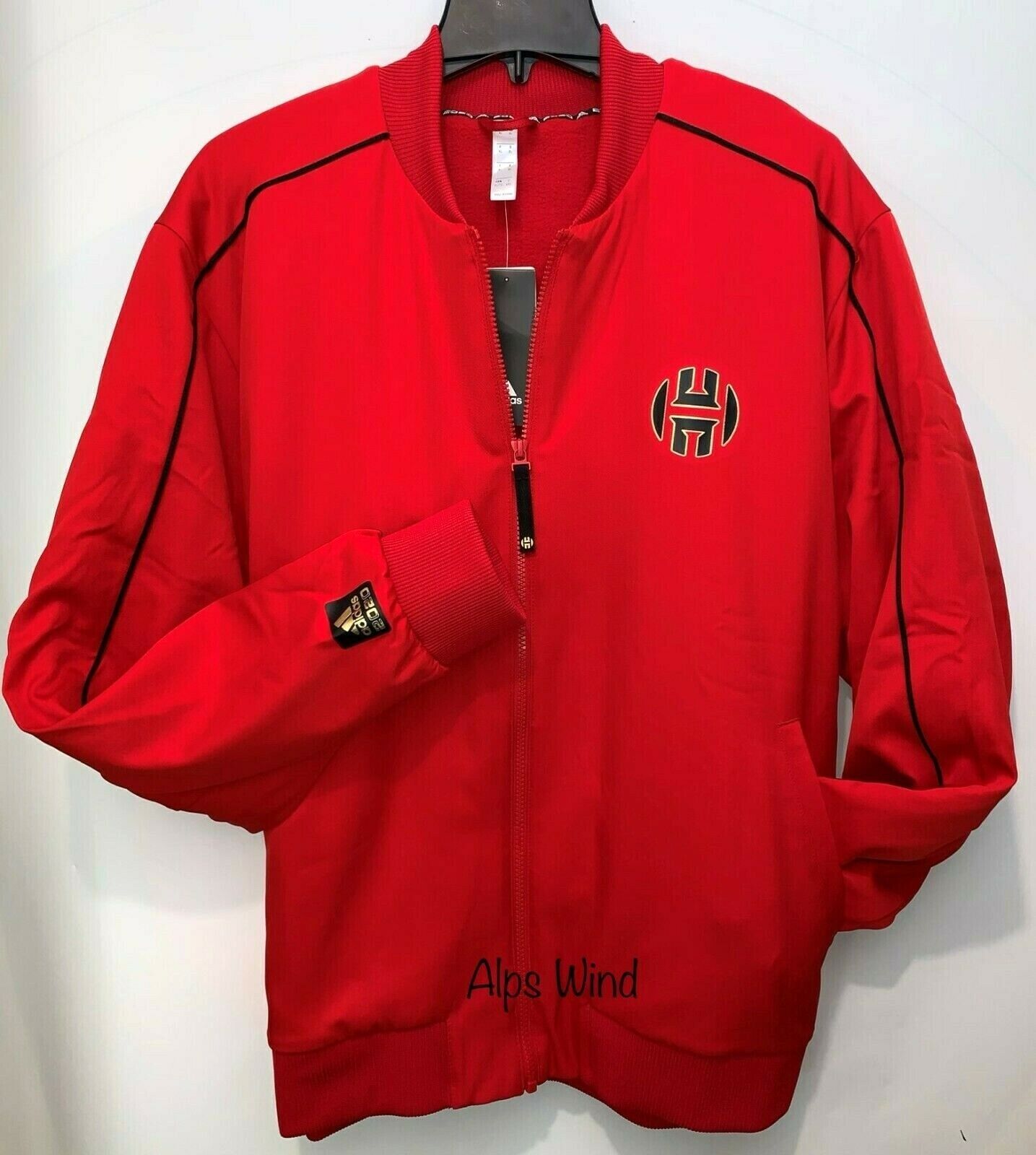 New $120 Adidas James Harden Chinese New Year Red Zip Up New $120 Adidas James Harden Chinese New Year Red Zip Up