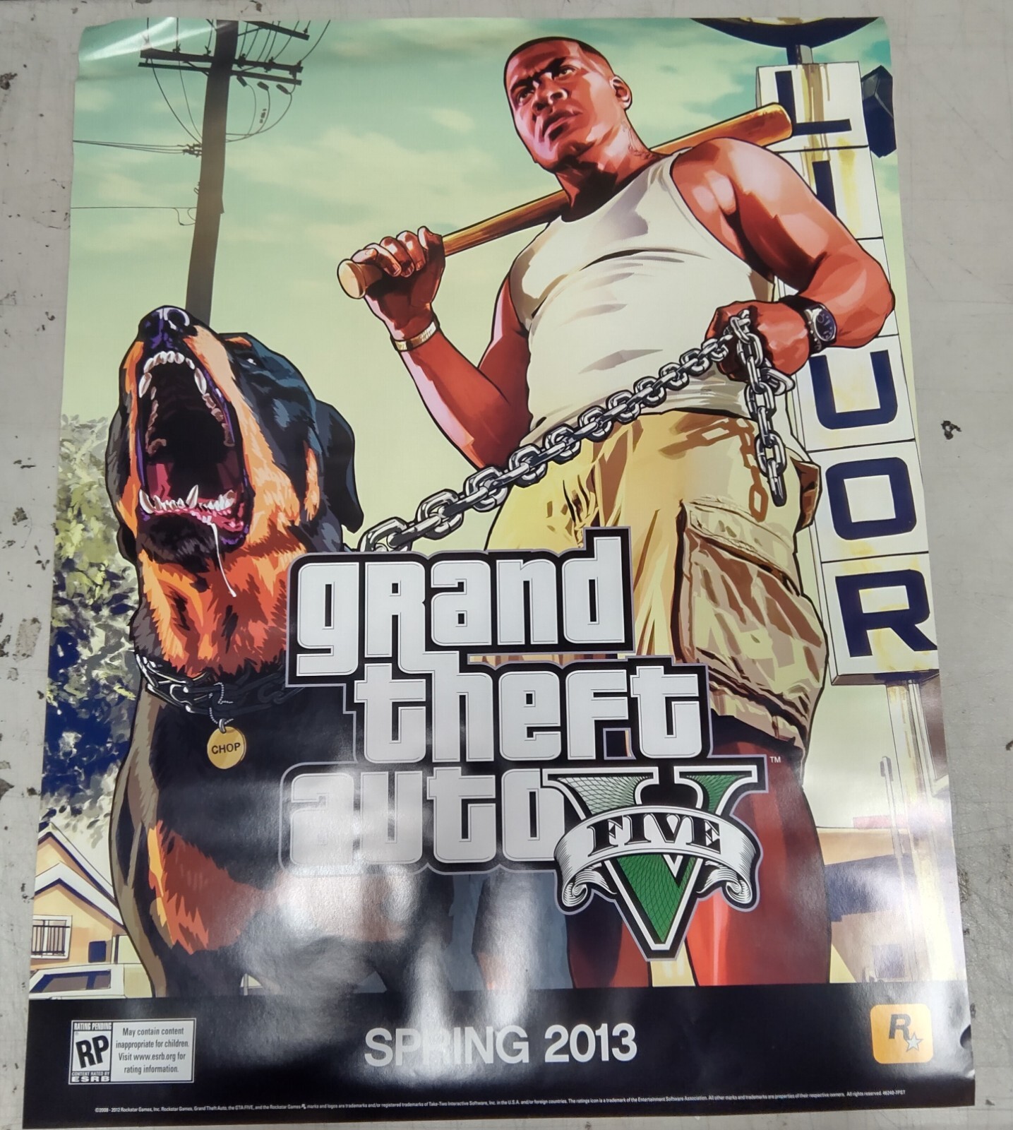 希少　グランド セフト オート　Grand Theft Auto　販促ポスター 希少 グランド セフト オート Grand Theft Auto 販促ポスター
