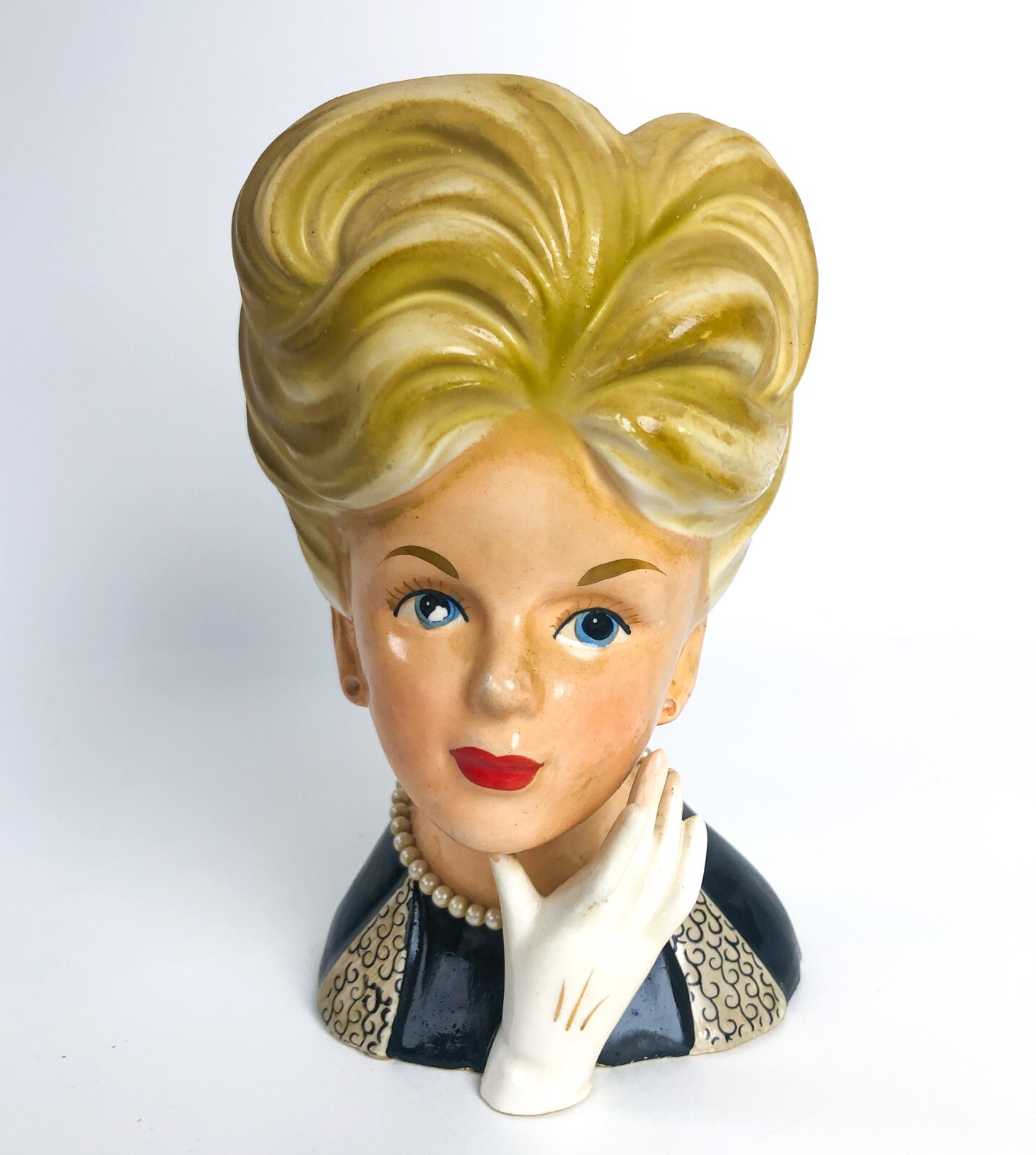 Relpo（レルポ）陶器　花瓶　貴婦人　日本製　ヘッドベース ヴィンテージ Relpo（レルポ）陶器花瓶貴婦人日本製ヘッドベース ヴィンテージ