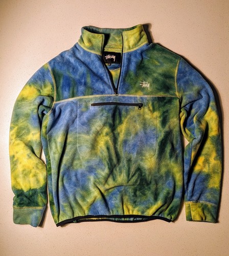 トップス STUSSY Big Thermal Zip Shirt Green s-l400.jpg