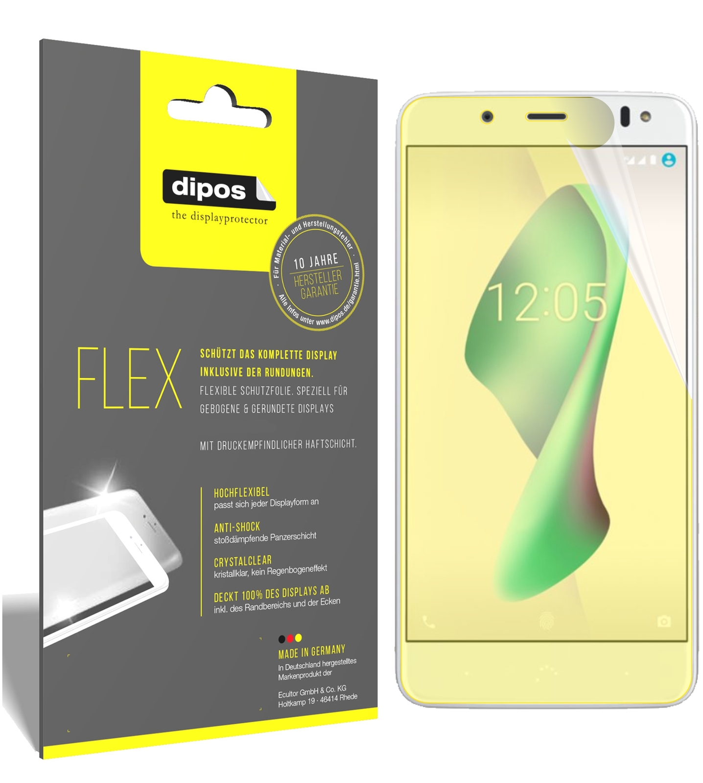 2x Pellicola per BQ Aquaris V Plus Protettiva Protezione opaco