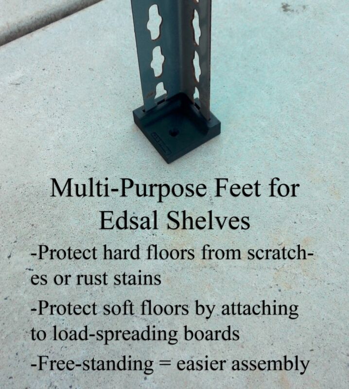 Multi-Purpose Feet for Edsal Shelves