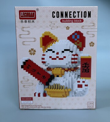 Lechuan Glückskatze Building Block Klemmbausteine 1172PCS 15,4 x 11,2 x 16,2 OVP