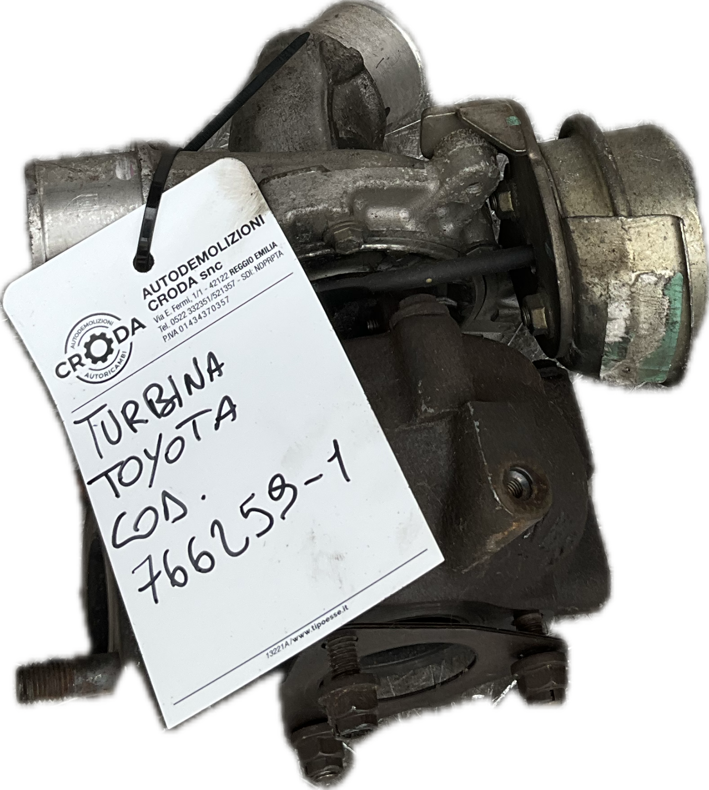 Turbo turbina per modello: TOYOTA YARIS DIESEL codice ricambio: 766259-1