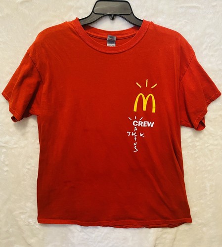 Travis Scott x McDonalds Crew Cactus Jack Shirt Size Adult Travis Scott x McDonalds Crew Cactus Jack Shirt Size Adult