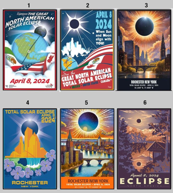 The Great North American Solar Eclipse 2024 Poster