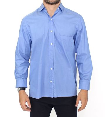 

ERMANNO SCERVINO Синее хлопковое платье, рубашка классического кроя s. IT38 / US15 / S Рекомендуемая розничная цена 380 долларов США., Синий, IT 38 / US 15