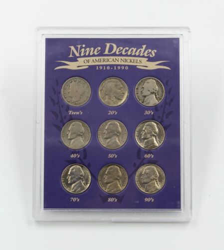 Nine Decades of American Nickels 1910