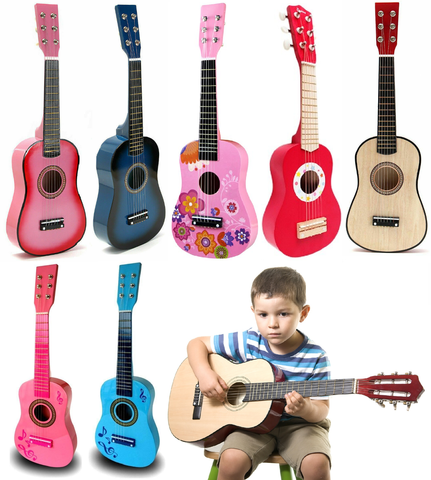 childrens wooden guitar