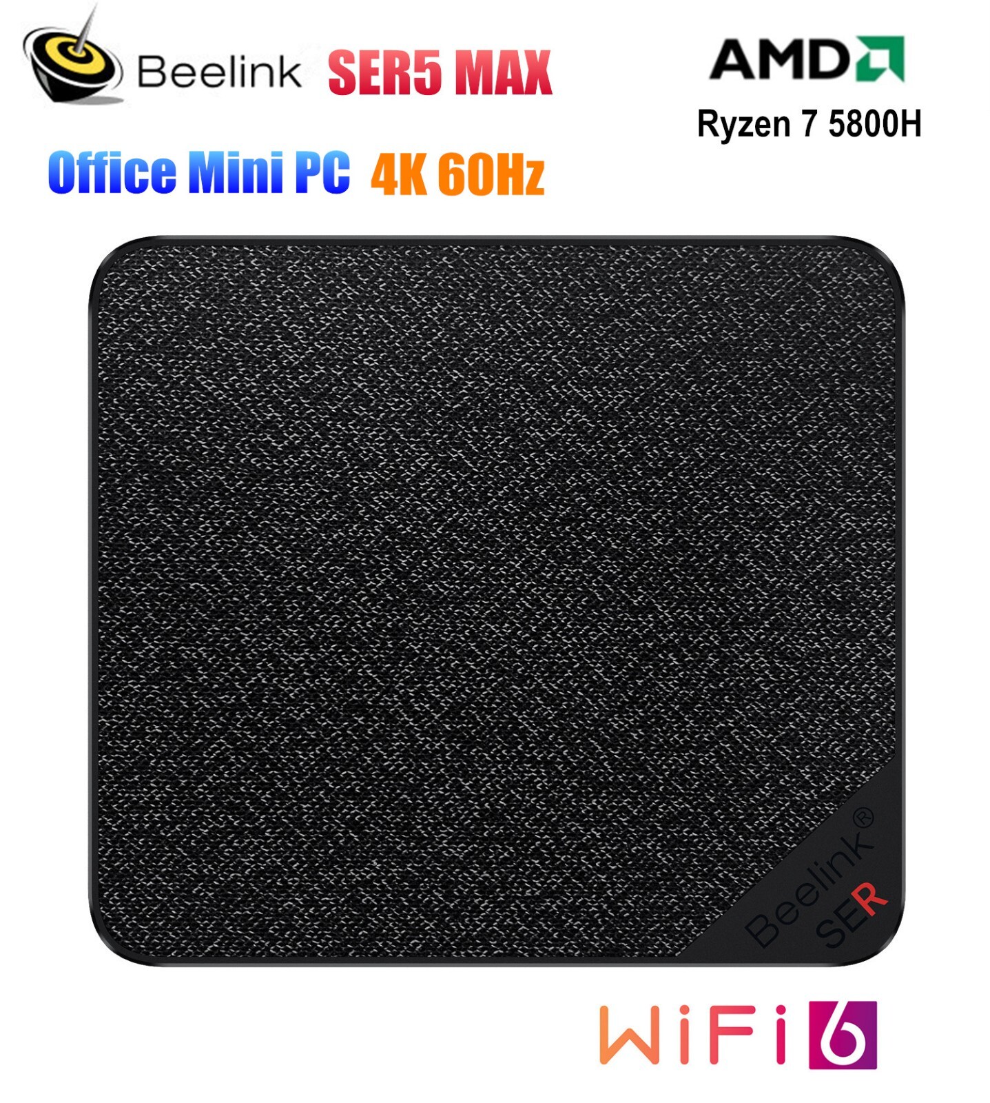 Beelink SER5 MAX 5800H 32GB DDR4、500G Beelink SER5 MAX with 8-Core AMD Ryzen 7 5800H, 32GB DDR4