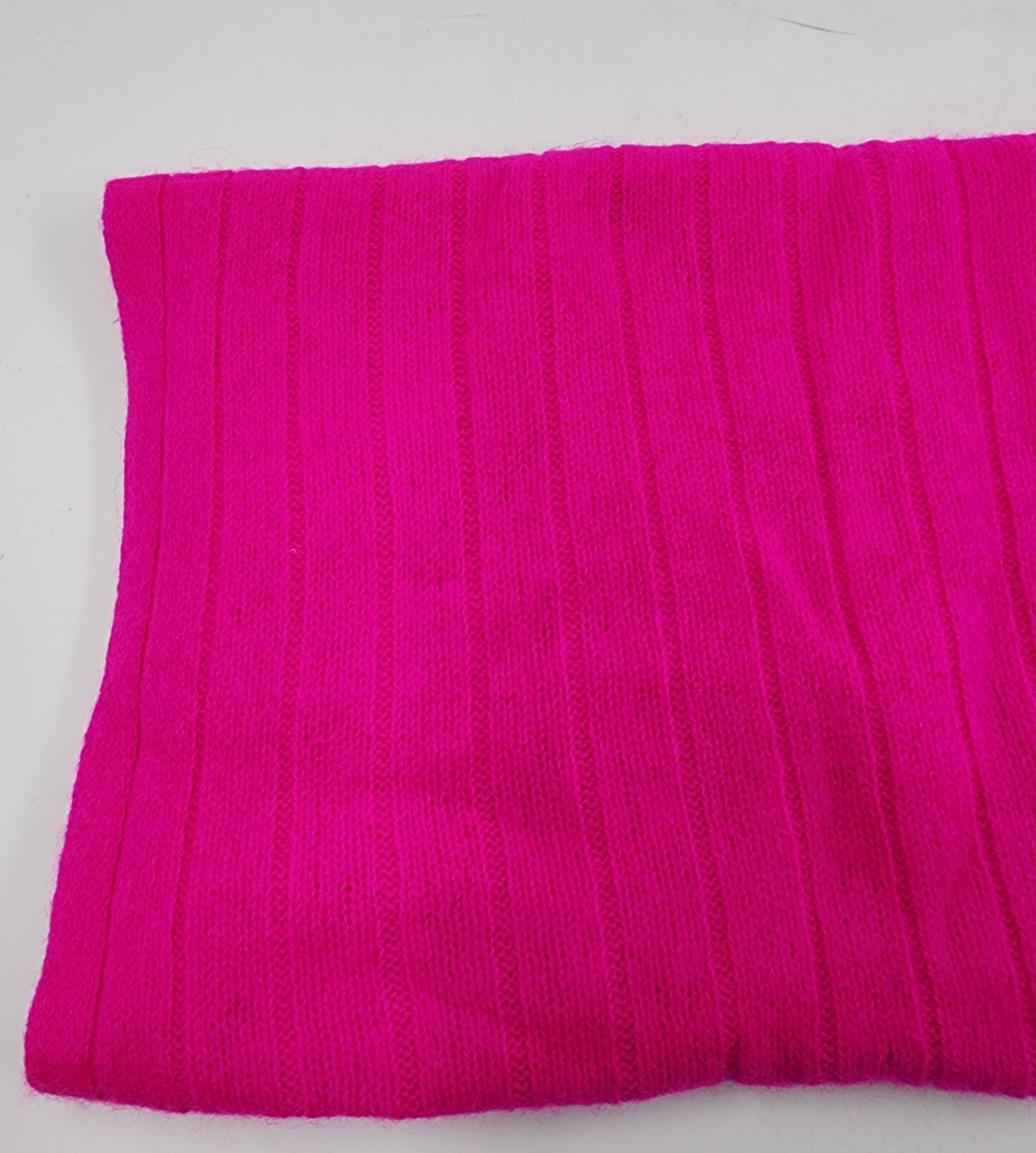 Charter Club Ribbed Cashmere Scarf Women's One Size Fierce Pink Solid - Picture 5 of 15