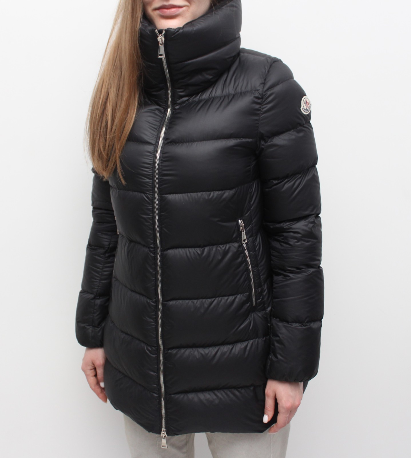 モンクレールTORCELLE GIUBBOTTO TORCELLE JACKET Moncler - Torcelle Flannel Wool Funnel Neck Puffer Jacket
