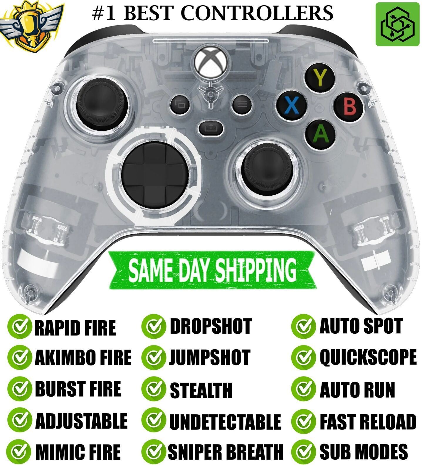 Wireless Controller Xbox Elite Controller Rapid Fire Modded Xbox Elite  Series Wired Custom Elite Controller Mod, image size:1437x1600
