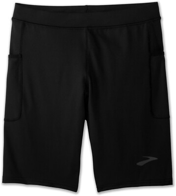 Brooks Men's Source 9 Inch Running Short Half Tights, Black ( X-Large )