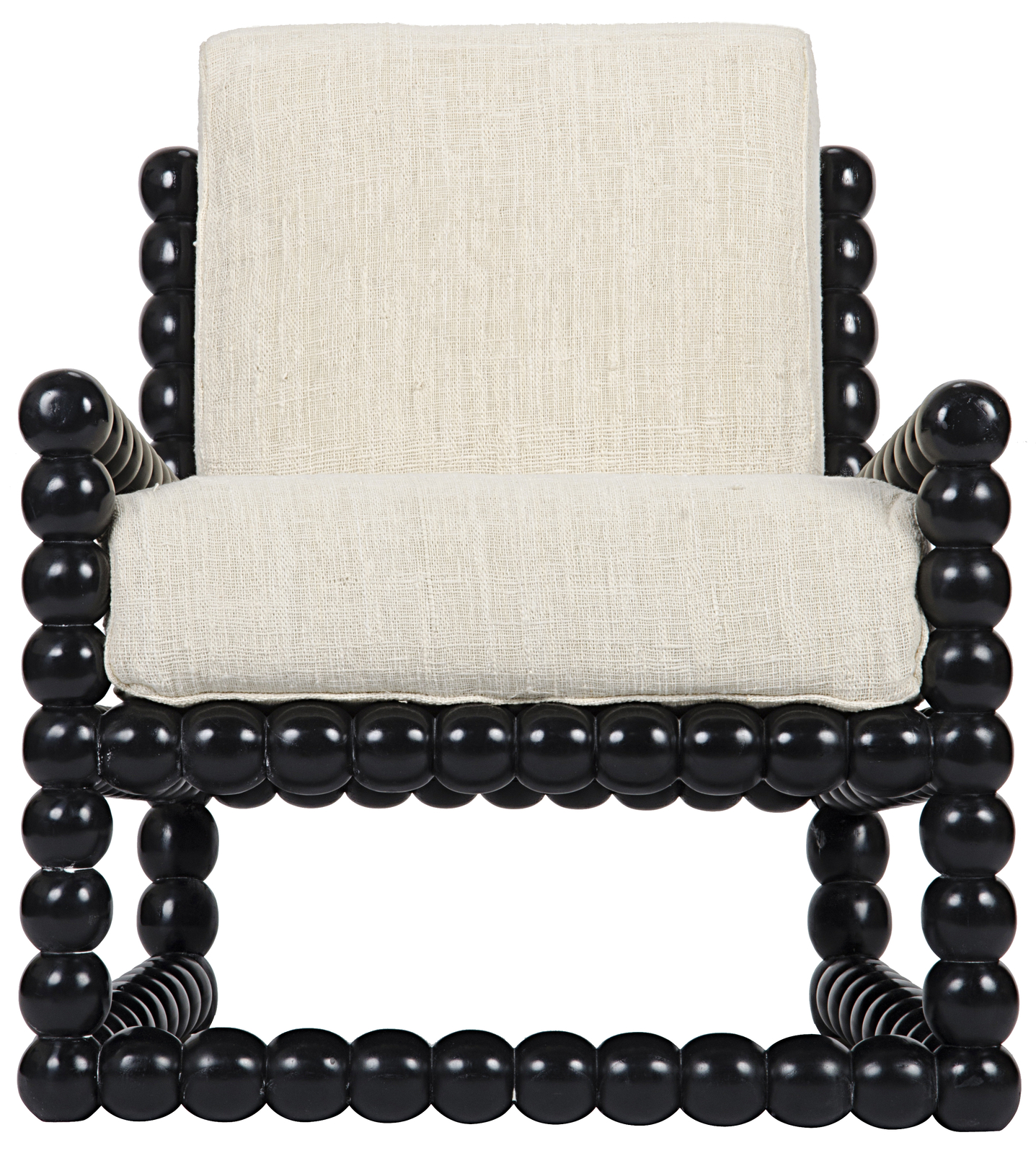 Noir Lorde Hand Rubbed Black Lounge Chair SOF261HB | eBay