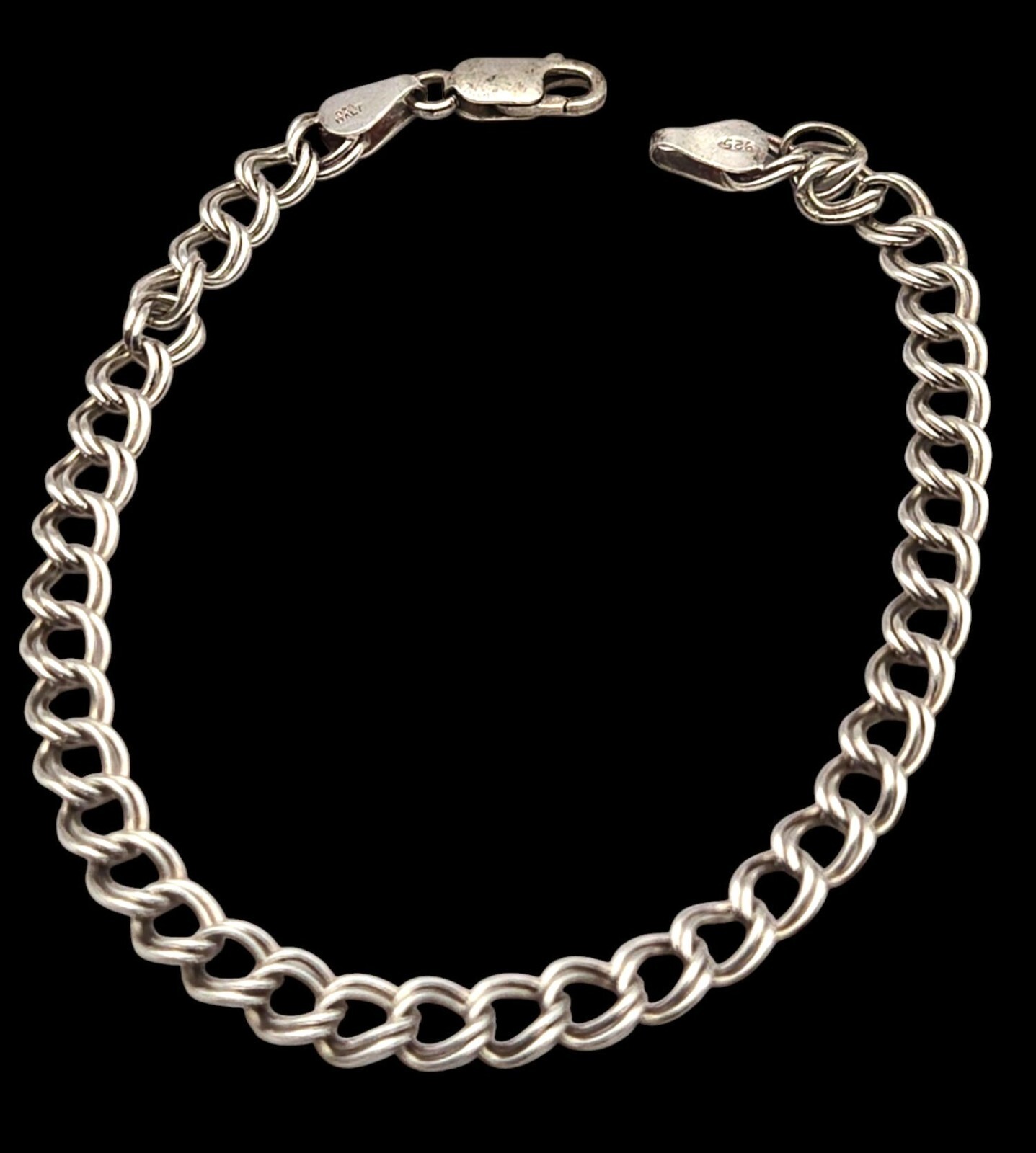 アクセサリー 60s German Vintage Double Chain Bracelet Sterling Silver Double Link Bracelet, 7 1/2” - Etsy