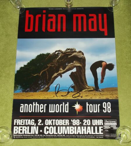 QUEEN / BRIAN MAY Live in Berlin, October 2nd 1998 - SIGNED CONCERT POSTER