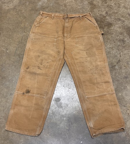 パンツ 00s Carhartt Double Knee Pants 2000s Carhartt B01 Black Double Knee Work Pants (41X29