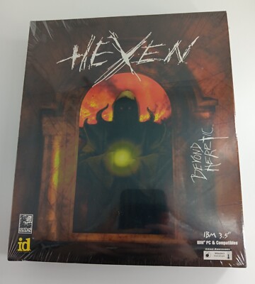 Hexen Beyond Heretic FACTORY SEALED NEARLY PERFECT! PC 3.5'' id Raven 1995 FPS
