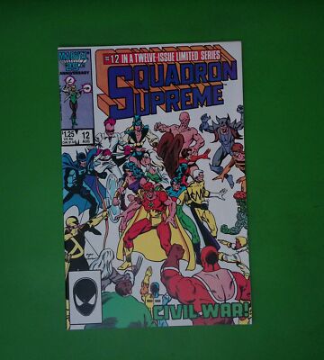 SQUADRON SUPREME #12 VOL. 1 HIGH GRADE MARVEL COMIC BOOK H63-38