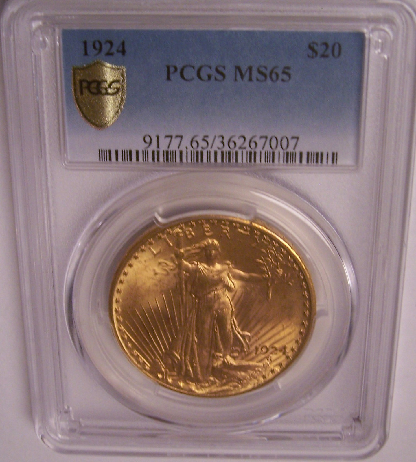1924 $20 St Gaudens PCGS MS65 Secure GEM Philadelphia Gold Double Eagle!!!