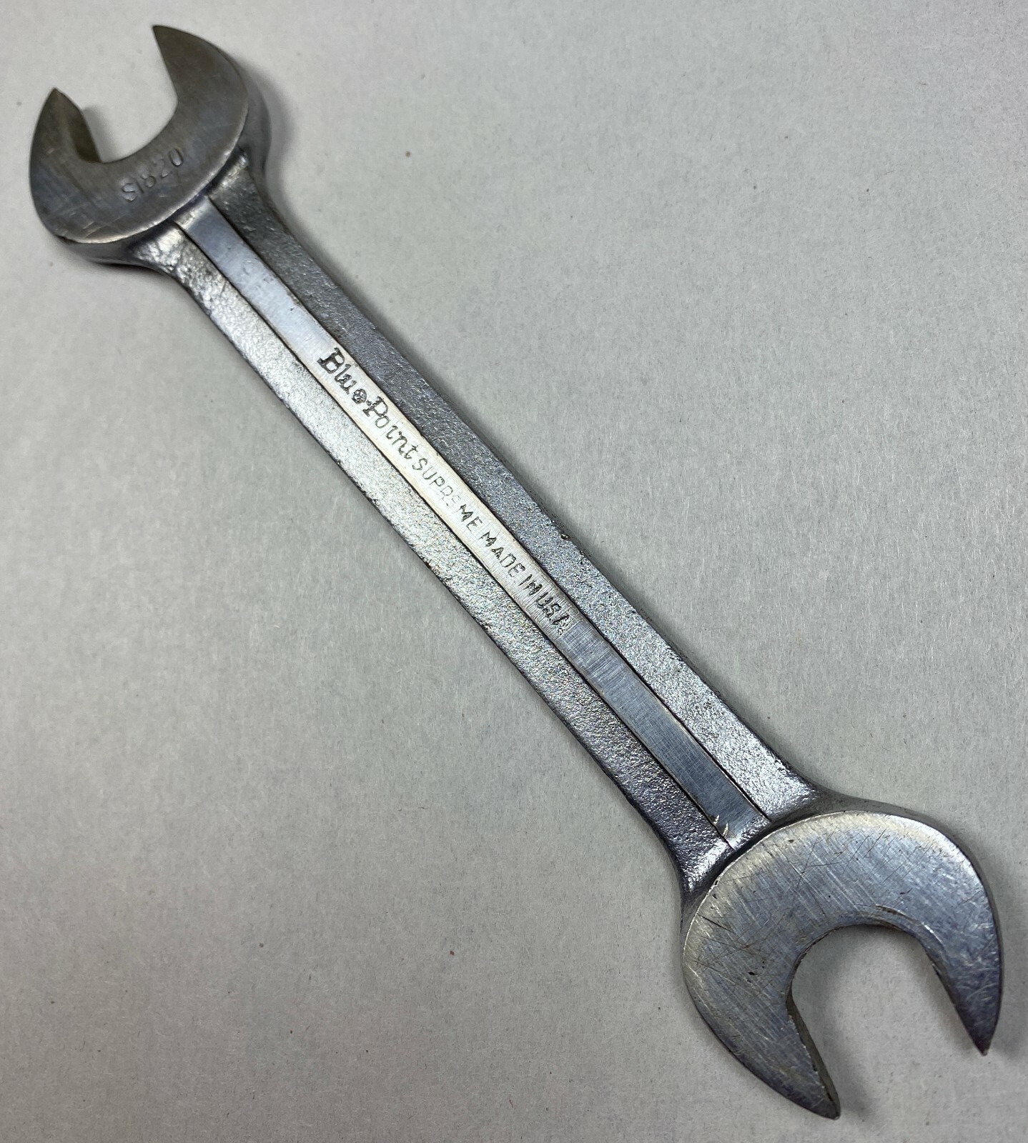 Vintage Blue Point Supreme Tools S1820 5/8" X 9/16" Open End Wrench